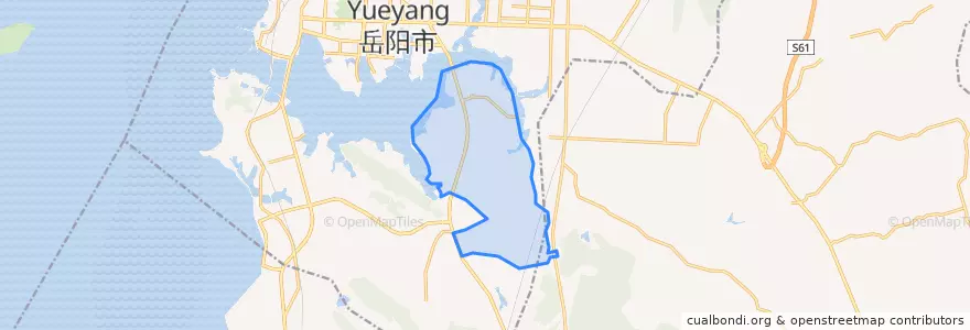 Mapa de ubicacion de 奇家岭街道.