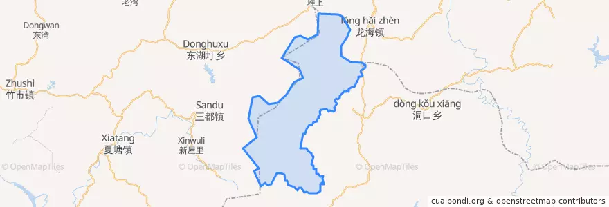 Mapa de ubicacion de Zhangshu.