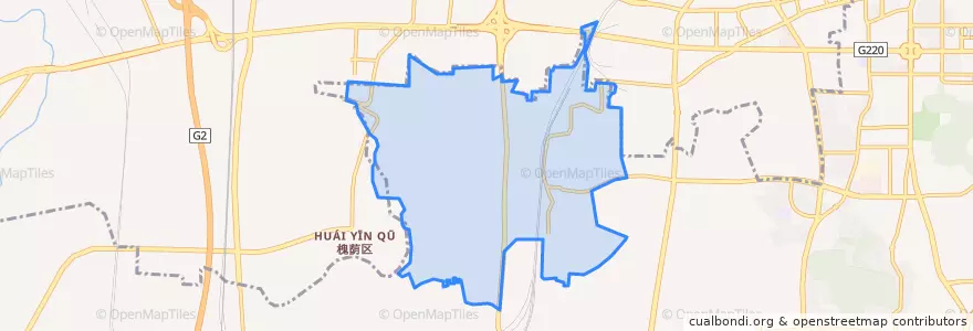 Mapa de ubicacion de 白马山街道.