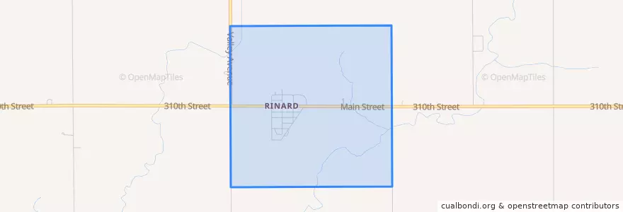 Mapa de ubicacion de Rinard.