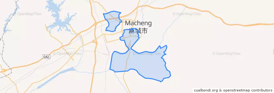 Mapa de ubicacion de Nanhu Subdistrict.