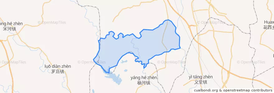 Mapa de ubicacion de Xundian.