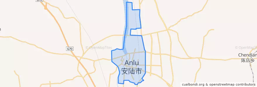 Mapa de ubicacion de 府城.