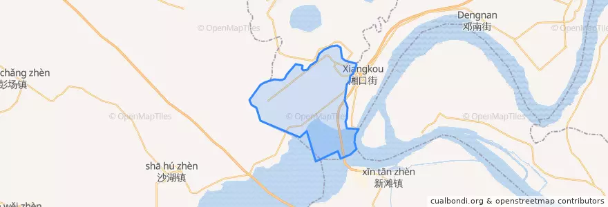 Mapa de ubicacion de 湘口.