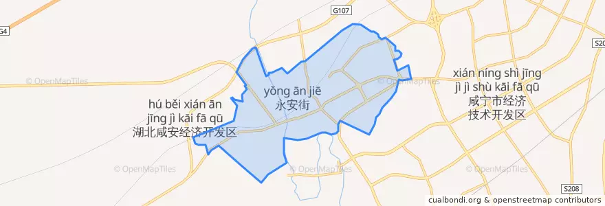 Mapa de ubicacion de 永安街道.