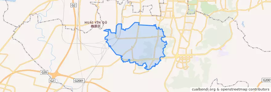 Mapa de ubicacion de 七贤街道.