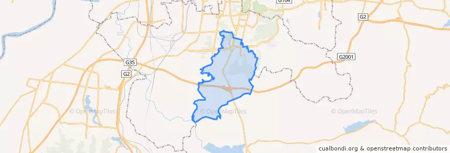 Mapa de ubicacion de 十六里河街道.