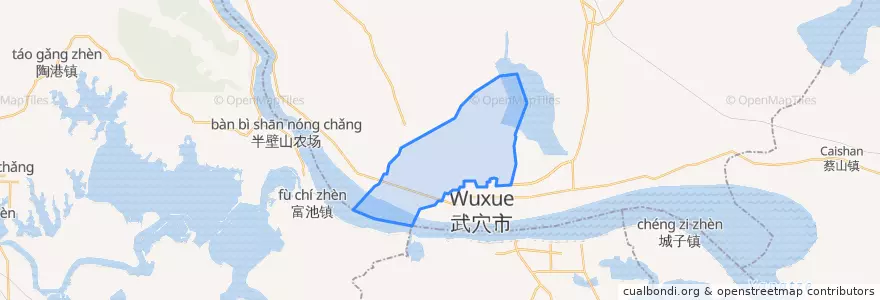 Mapa de ubicacion de 刊江街道.