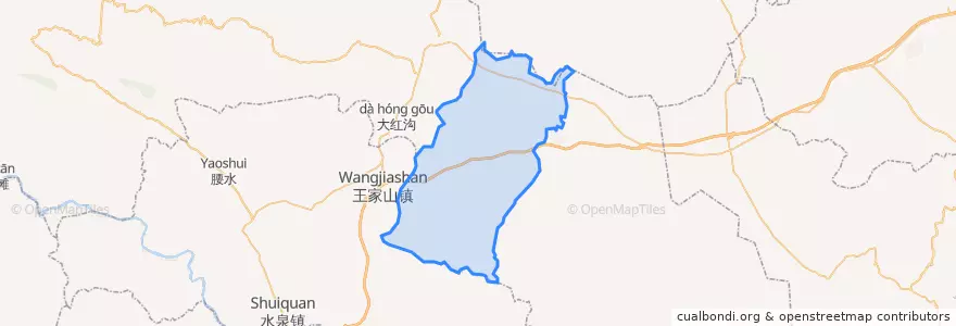 Mapa de ubicacion de Dongsheng.