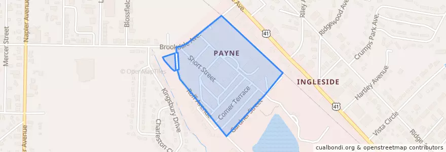 Mapa de ubicacion de Payne.