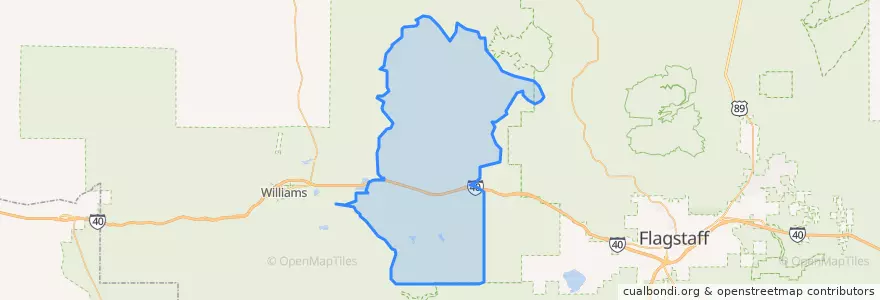 Mapa de ubicacion de Parks.