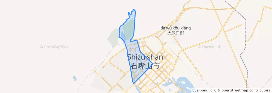 Mapa de ubicacion de 青山.