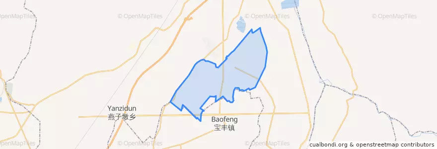 Mapa de ubicacion de 庙台乡.