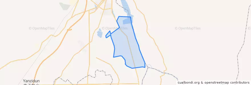 Mapa de ubicacion de 石嘴山市国营农林牧场.