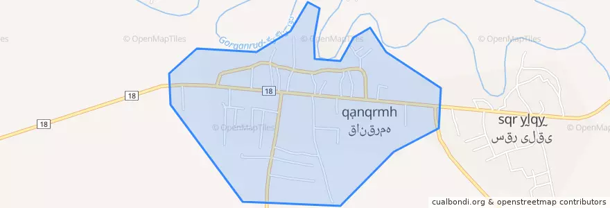Mapa de ubicacion de قانقرمه.