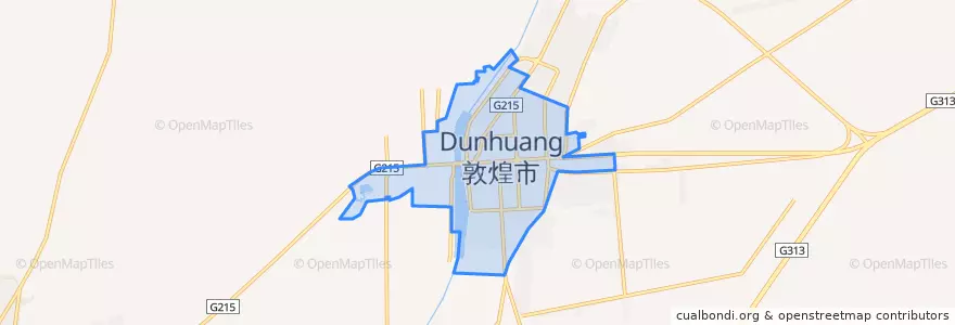 Mapa de ubicacion de 沙州镇.