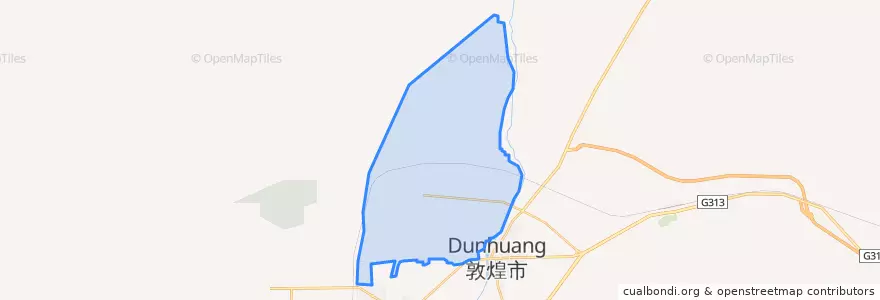 Mapa de ubicacion de 肃州镇.