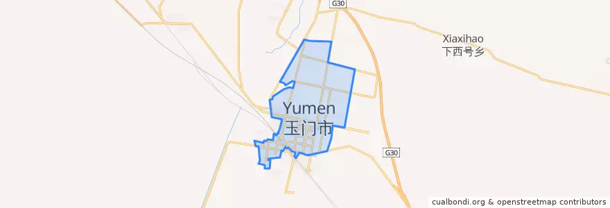 Mapa de ubicacion de Xinshiqu Subdistrict.