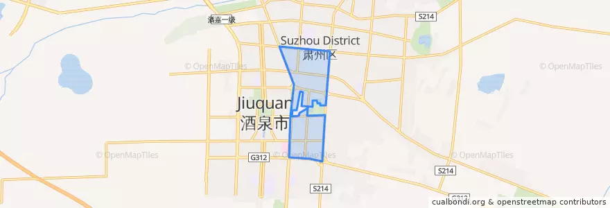 Mapa de ubicacion de 西南街街道.