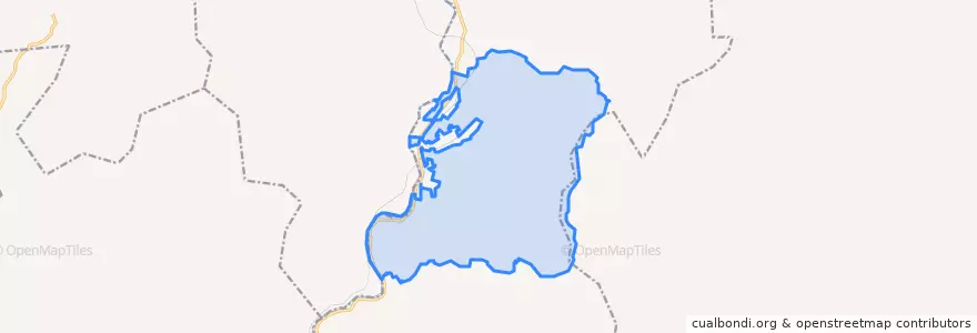 Mapa de ubicacion de Kuangqu Subdistrict.