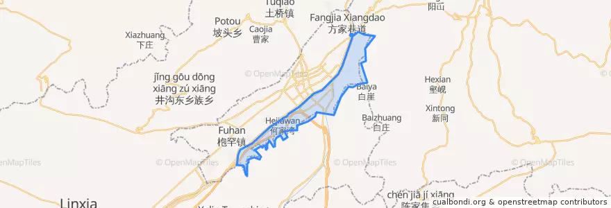 Mapa de ubicacion de Nanlong.
