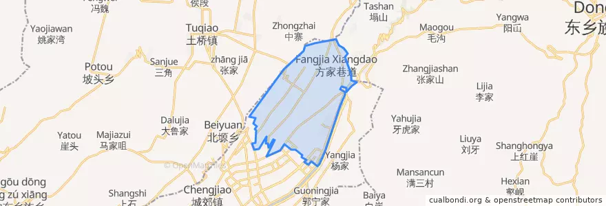 Mapa de ubicacion de Sheqiao.