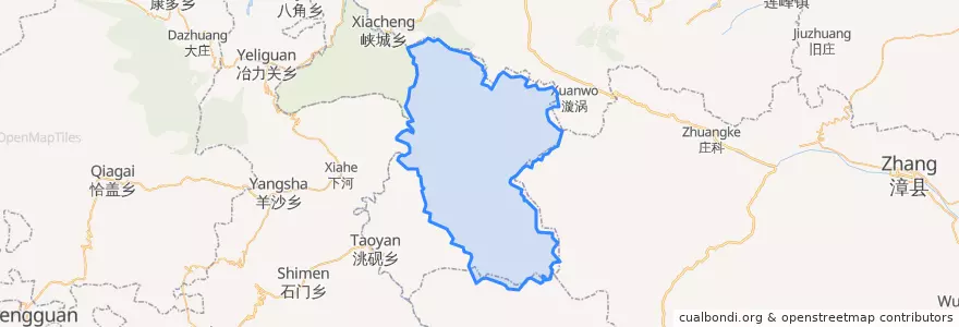 Mapa de ubicacion de 藏巴哇镇.