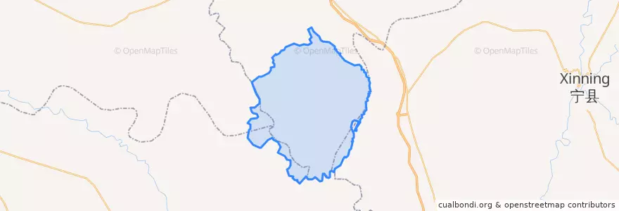 Mapa de ubicacion de Xiansheng.