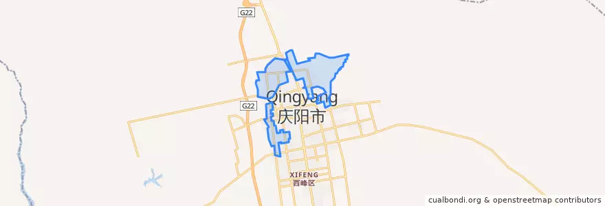 Mapa de ubicacion de 西街.