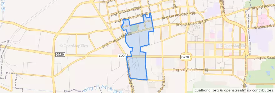 Mapa de ubicacion de 青年公园街道.