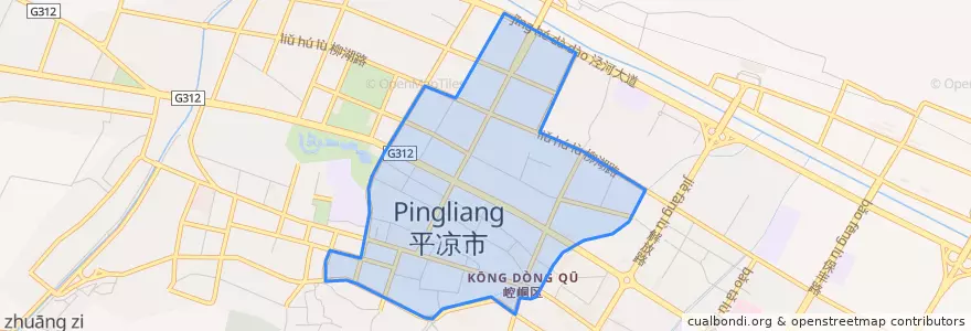 Mapa de ubicacion de 中街.