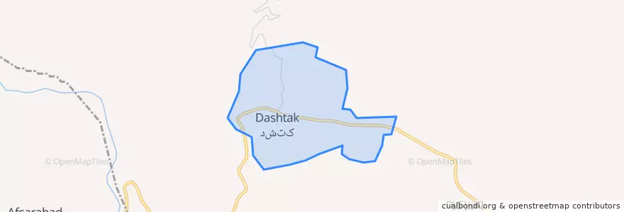Mapa de ubicacion de دشتک.