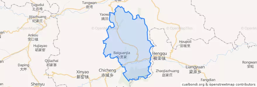 Mapa de ubicacion de 黄花.