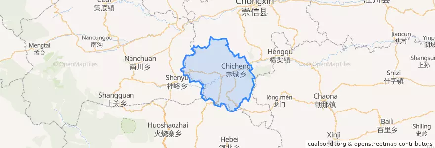 Mapa de ubicacion de 新窑.