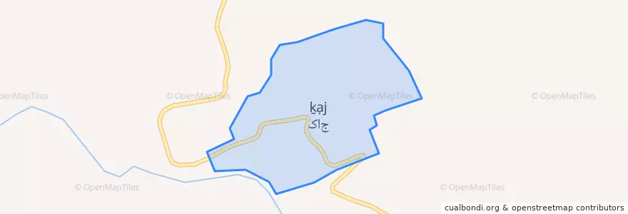 Mapa de ubicacion de کاج.