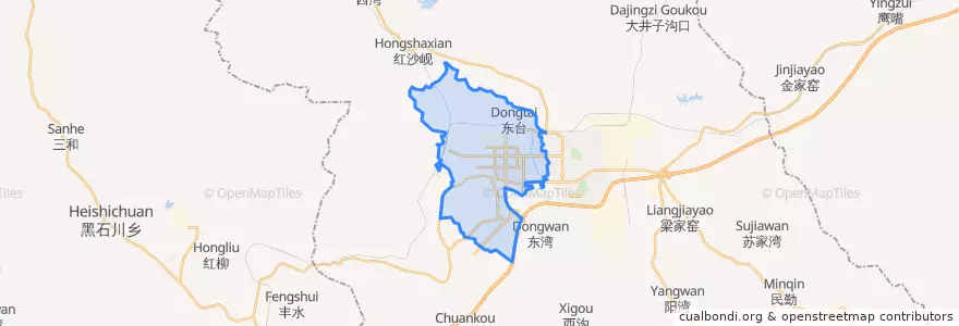 Mapa de ubicacion de Fangzhilu Subdistrict.