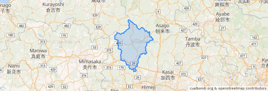 Mapa de ubicacion de Shiso.