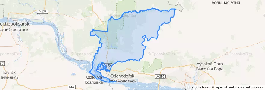 Mapa de ubicacion de Volžskij rajon.