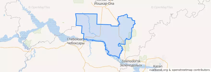 Mapa de ubicacion de Zvenigovsky District.