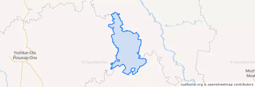 Mapa de ubicacion de Мари-Турекский район.