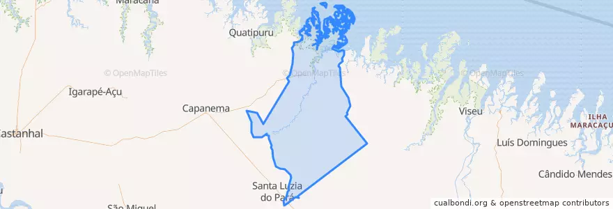 Mapa de ubicacion de Bragança.