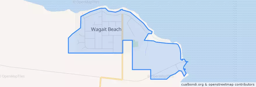 Mapa de ubicacion de Wagait Shire.