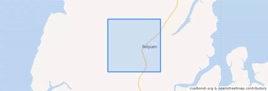 Mapa de ubicacion de Belyuen Shire.