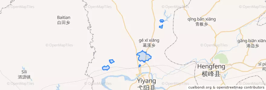 Mapa de ubicacion de 花亭街道.