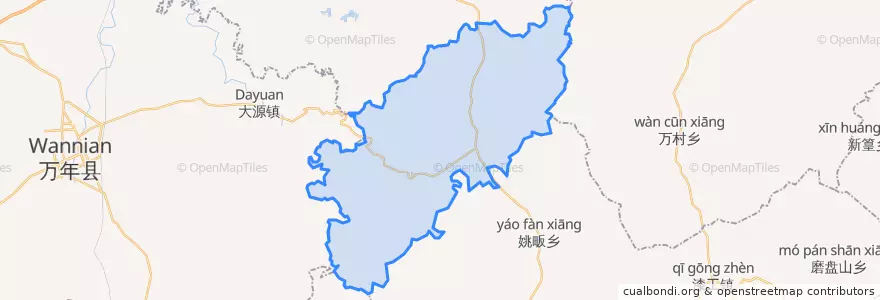 Mapa de ubicacion de 曹溪镇.