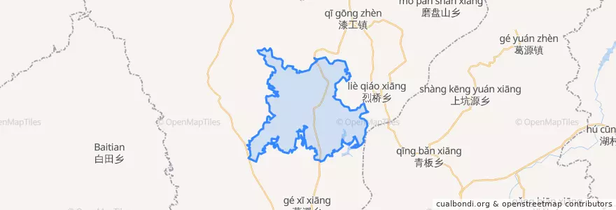 Mapa de ubicacion de 樟树墩镇.