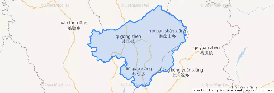 Mapa de ubicacion de 漆工镇.