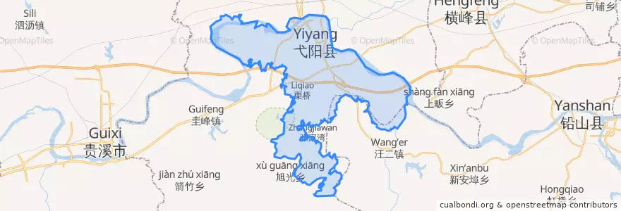 Mapa de ubicacion de 南岩镇.