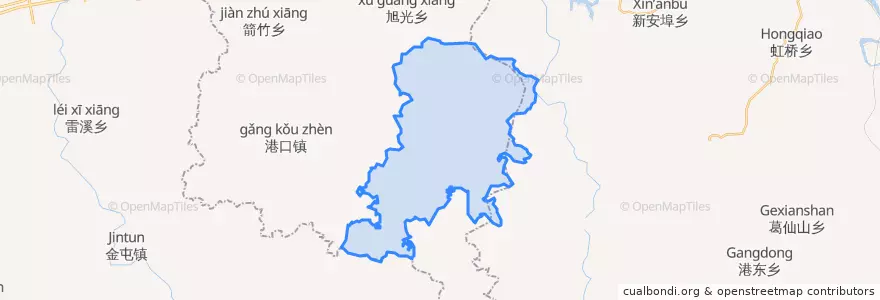 Mapa de ubicacion de 叠山镇.