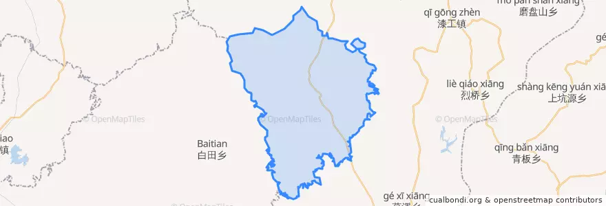 Mapa de ubicacion de 中畈乡.